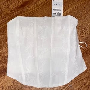nwt Zara corset top